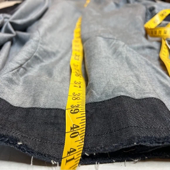 Moyuru Indigo Denim Collard Trench Coat 100% Cotton Japanese 213487 M One Size - Picture 12 of 16